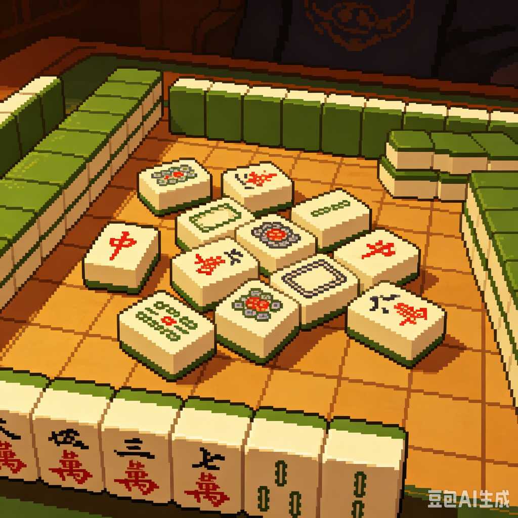 traditional color mahjong set